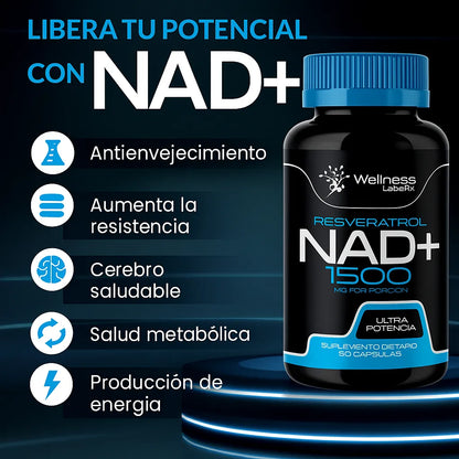 Suplemento liposomal NAD+ - Energía y Juventud™
